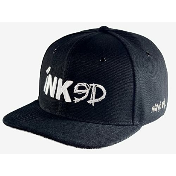 Nebelkind Snapback Cap Men Women Inked Black, OneSize, Basecap Cap, Size Adjustable, Unisex, Trendy, Streetwear Style, Baseball Cap with Straight Peak, Retro - Image 5