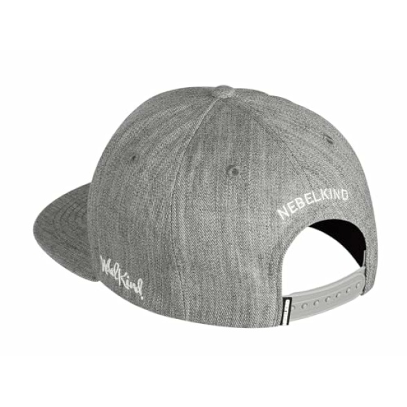 Nebelkind Snapback-Cap Men Women Berlin Grey, OneSize, Base-Cap, Size Adjustable, Unisex, Trendy, Streetwear Style, Baseball Cap with Straight Peak, Retro - Image 6