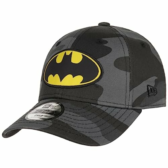 New Era Batman DC Character Logo Dark Camouflage 9Forty Adjustable Kids Cap