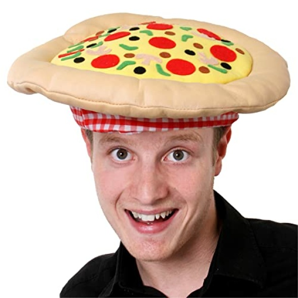 Pizza Hat - Italian Pizza Hat Novelty Food Hat - Perfect for Fancy Dress Events Funny Costume Party Accessory - Image 7