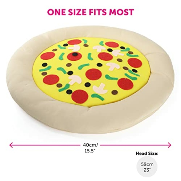 Pizza Hat - Italian Pizza Hat Novelty Food Hat - Perfect for Fancy Dress Events Funny Costume Party Accessory - Image 8