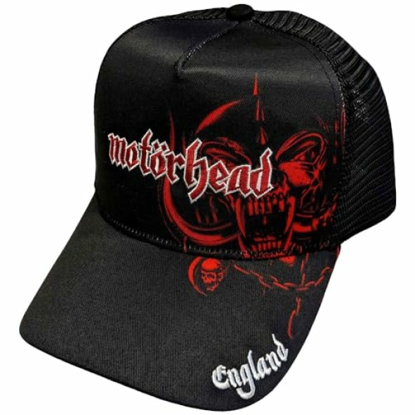 Rock Off officially licensed products Motorhead England Red Warpig Snapback Trucker Cap One size