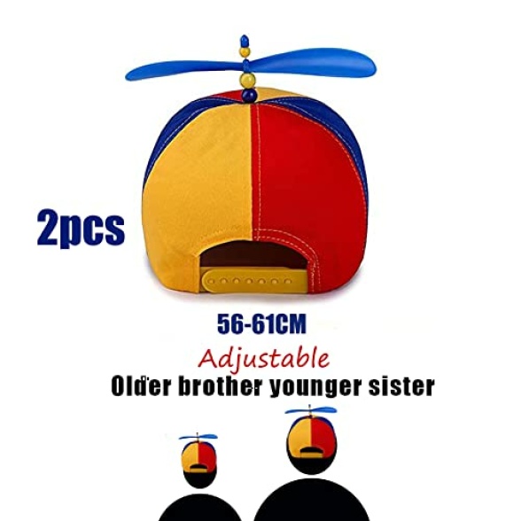 SIEBOLD Propeller hat,Helicopter Hat,Propeller Cap,Adults Funny Bucket hat,with Night Glow Propeller,for adults and children Party hat for Party Costume - Image 3