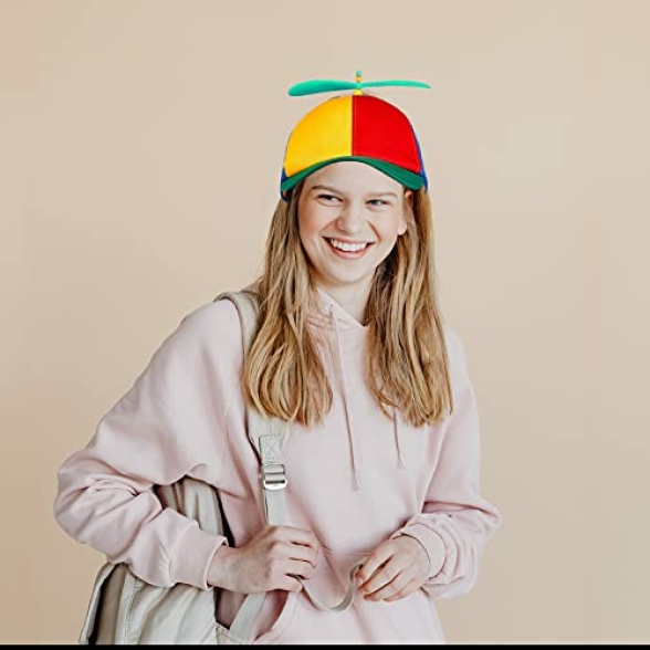 SIEBOLD Propeller hat,Helicopter Hat,Propeller Cap,Adults Funny Bucket hat,with Night Glow Propeller,for adults and children Party hat for Party Costume - Image 8