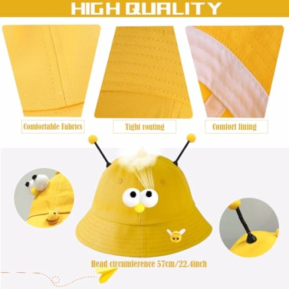 SIEBOLD Propeller hat,Helicopter Hat,Propeller Cap,Funny Party hat,Summer Sun Protection Outdoor Sun Hat,for adults and children for Fancy Dress Party hat Party Favors - Image 3