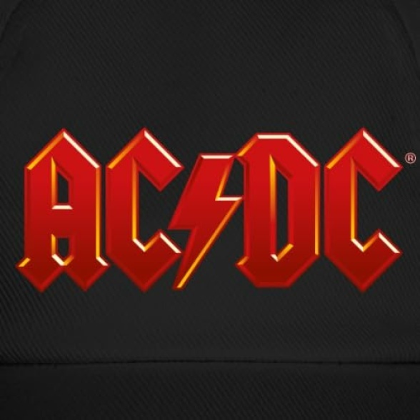 Spreadshirt AC/DC Classic Logo with Lightning Bolt Baseball Cap - Image 3