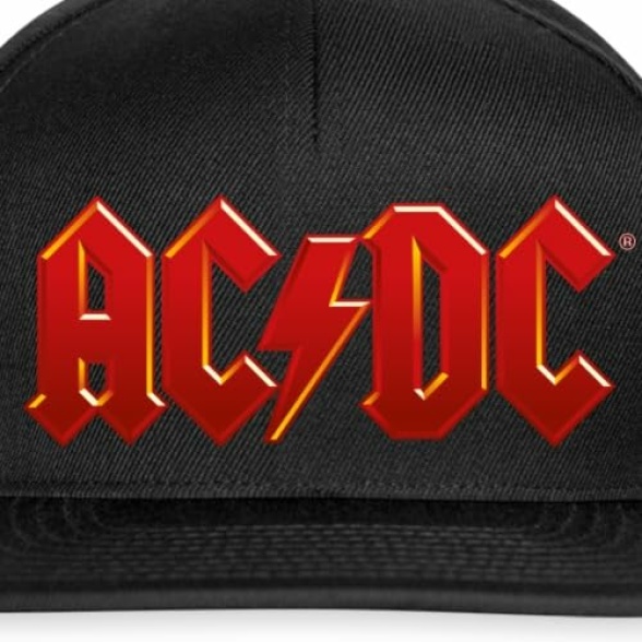 Spreadshirt AC/DC Classic Logo with Lightning Bolt Snapback Cap - Image 3