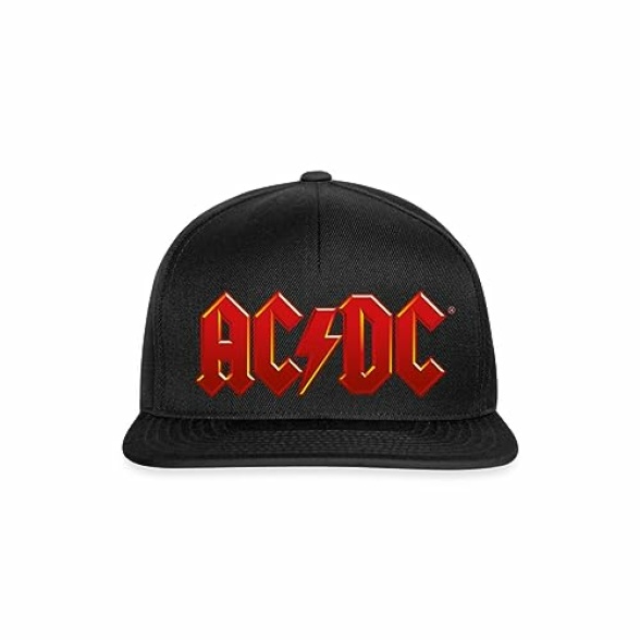Spreadshirt AC/DC Classic Logo with Lightning Bolt Snapback Cap - Image 2