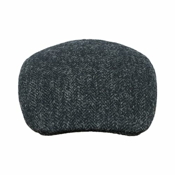 Sterkowski Norte Scally Cap | Harris Tweed Flat Cap with Earflap for Men and Women | Warm Traditional Peaked Cap with Earflaps - Image 4