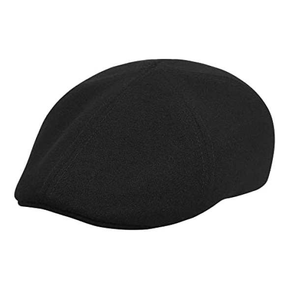 Sterkowski Rusty | 100% Wool Duckbill Mens Flat Cap | Classic Warm 6 Panel Irish Flat Cap with Lining Yorkshire Peaky Blinders Paperboy - Image 3