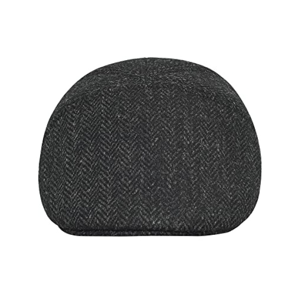 Sterkowski Winter Harris Tweed 5 Panel Applejack Flat Cap - Image 3