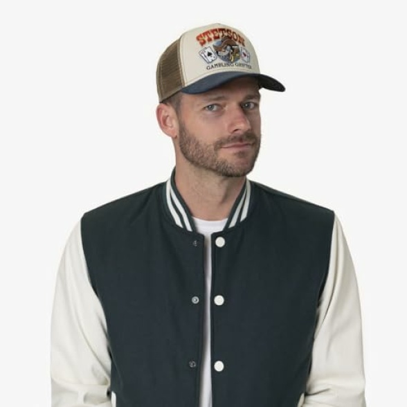 Stetson Gambling Grifter Trucker Cap - Multicolor Patch Snapback - Men - All Seasons - Image 4