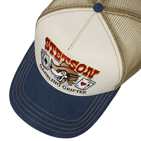Stetson Gambling Grifter Trucker Cap - Multicolor Patch Snapback - Men - All Seasons - Image 5
