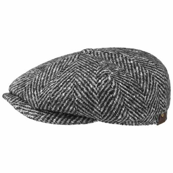 Stetson Hatteras Women/Men - Made in The EU winter cap newsboy flat hat with peak, lining Autumn-Winter