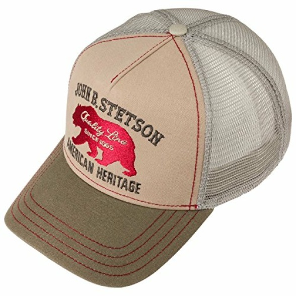 Stetson Dirt Track Racing Trucker Cap Menâs â Made of Cotton â One Size (55-60 cm) â Adjustable mesh Cap â Snapback with airy mesh Panel â Two-Tone Baseball Cap â Summer/Winter - Image 3