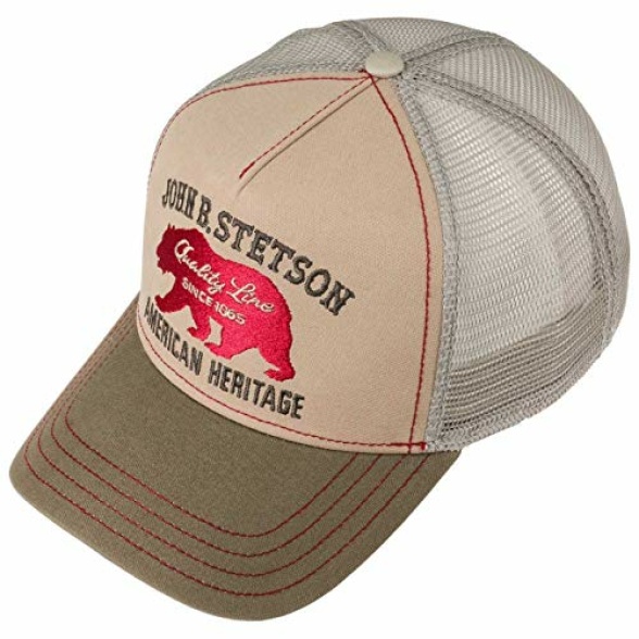 Stetson Dirt Track Racing Trucker Cap Menâs â Made of Cotton â One Size (55-60 cm) â Adjustable mesh Cap â Snapback with airy mesh Panel â Two-Tone Baseball Cap â Summer/Winter - Image 5