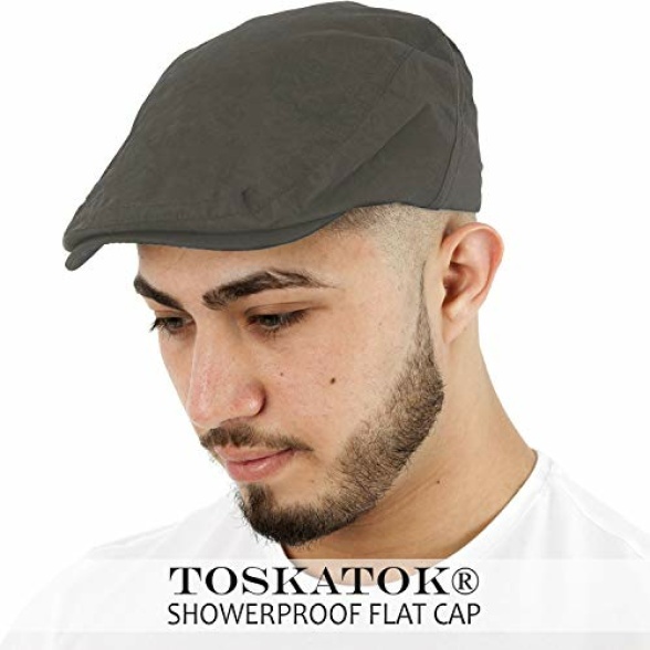 TOSKATOK Men's Shower Proof Water Resistant Flat Cap - Image 3