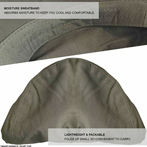 TOSKATOK Men's Shower Proof Water Resistant Flat Cap - Image 7