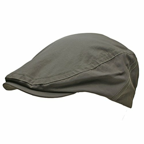 TOSKATOK Men's Shower Proof Water Resistant Flat Cap