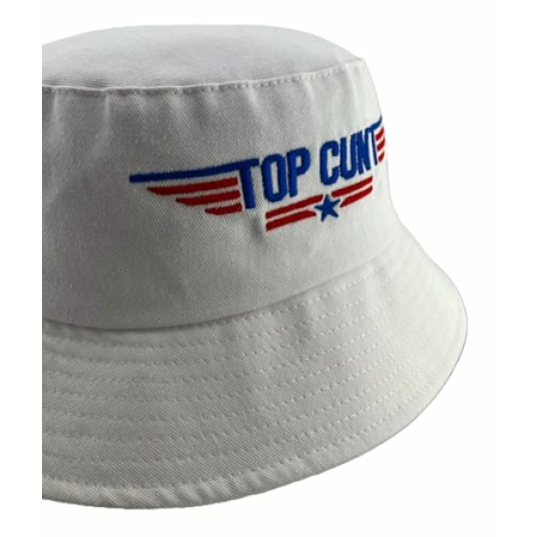 Top Cunt Rude Joke Festival Bucket Hat White - Image 5