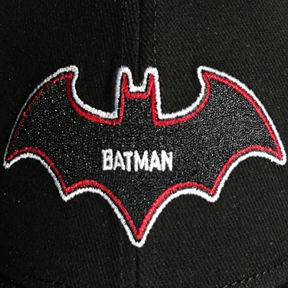 Warner - Batman - Black & RED - Curved Bill Cap - Image 4