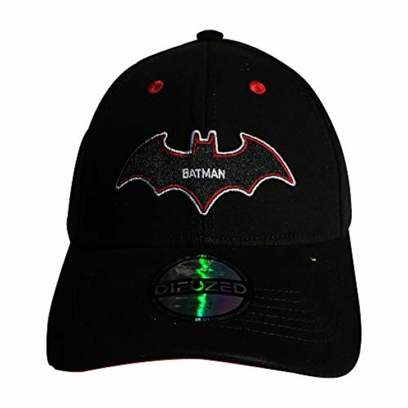 Warner - Batman - Black & RED - Curved Bill Cap