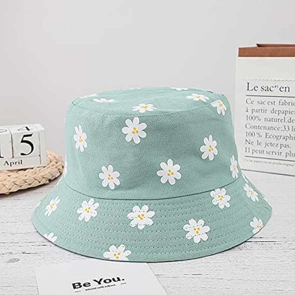 XYIYI Cute Bucket Hat Beach Fisherman Hats for Women, Reversible Double-Side-Wear - Image 4