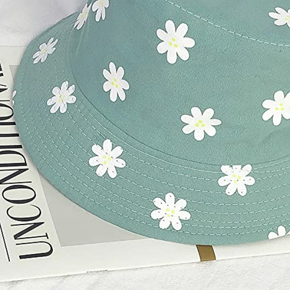 XYIYI Cute Bucket Hat Beach Fisherman Hats for Women, Reversible Double-Side-Wear - Image 6