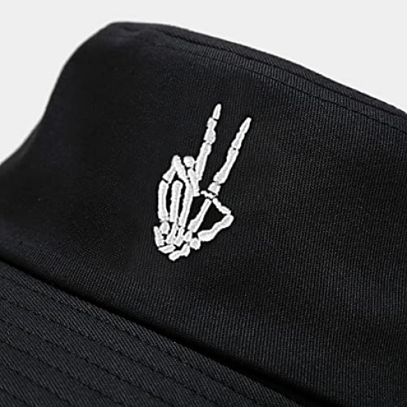 XYIYI Fashion Embroidery Bucket Hat Cotton Beach Fisherman Hats for Women Girls - Image 5