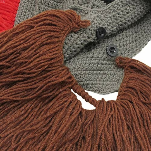 Xinqiao Mens Handmade Beanie Knit Funny Hat Cosplay Roman Knight Costume Caps - Image 7