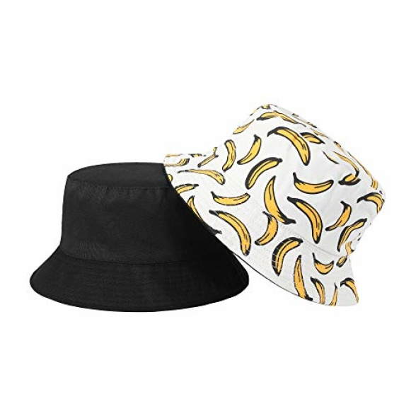 ZLYC Womens Tribal Geometric Graffiti Print Canvas Bucket Hat Fishmen Cap - Image 4