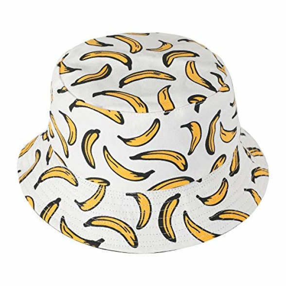 ZLYC Womens Tribal Geometric Graffiti Print Canvas Bucket Hat Fishmen Cap