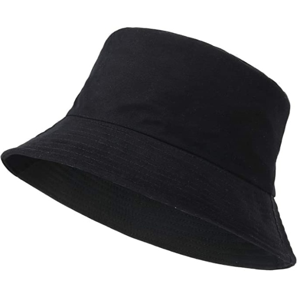 ZRWASKAÂ® Unisex Bucket Hat Reversible Mens, Womens Cotton Fisherman Hats for Hunting, Camping, Hiking, Travelling, Fishing, Football Summer Sun Hat Plain Colours Size 56-58cm