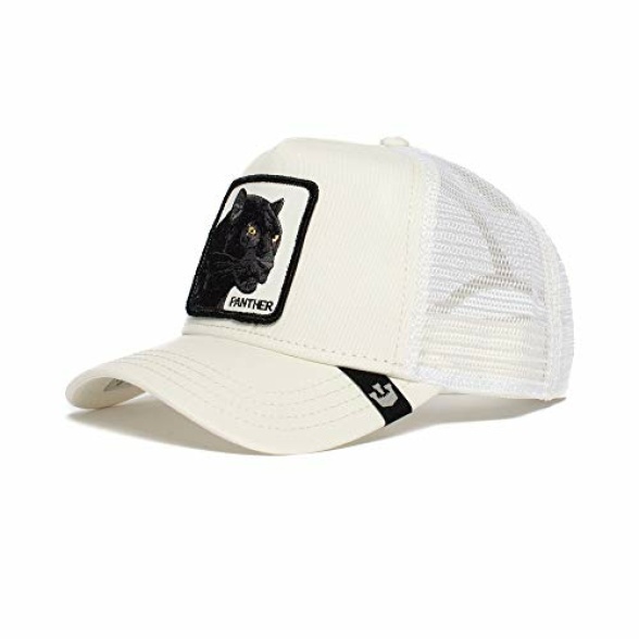 Goorin Bros. The Farm Unisex Baseball Trucker Hat, White (Panther), One Size