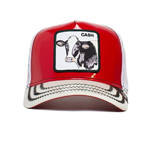 Goorin Bros. The Farm Unisex High Shine Faux Leather Adjustable Snapback Trucker Hat - Image 3