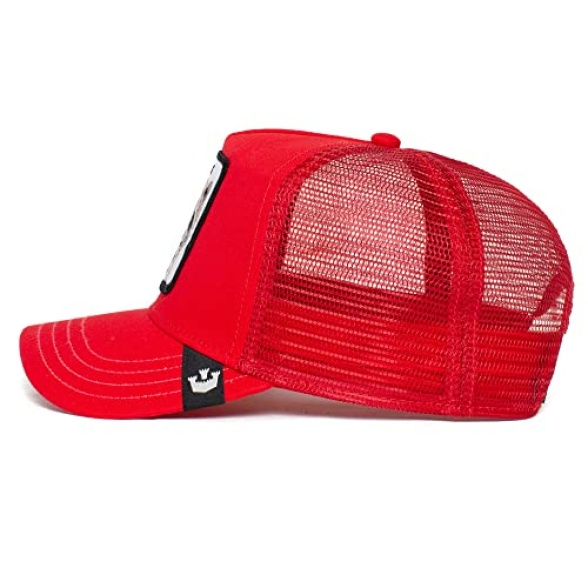 Goorin Bros. The Farm Unisex Original Adjustable Snapback Trucker Hat, Red (Bandit), One Size - Image 4