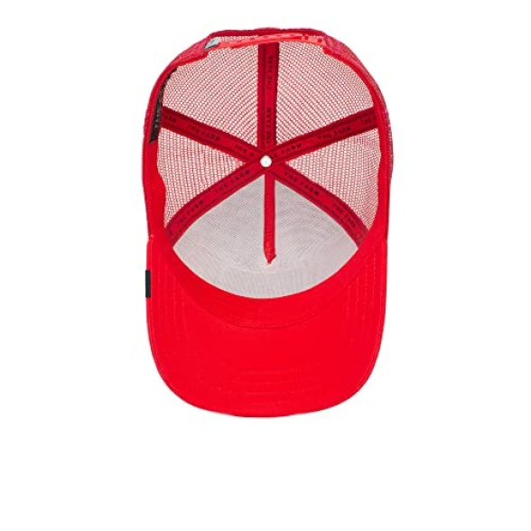 Goorin Bros. The Farm Unisex Original Adjustable Snapback Trucker Hat, Red (Bandit), One Size - Image 6