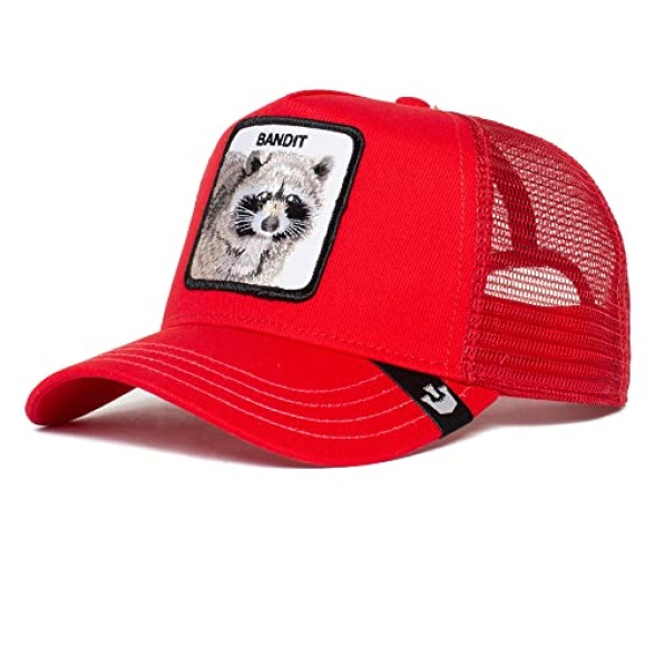 Goorin Bros. The Farm Unisex Original Adjustable Snapback Trucker Hat, Red (Bandit), One Size