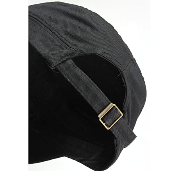2 Pcs Unisex Cadet Army Military Hat Breathable Baseball Cap with Adjustable Flat Top for Men Women - Image 5