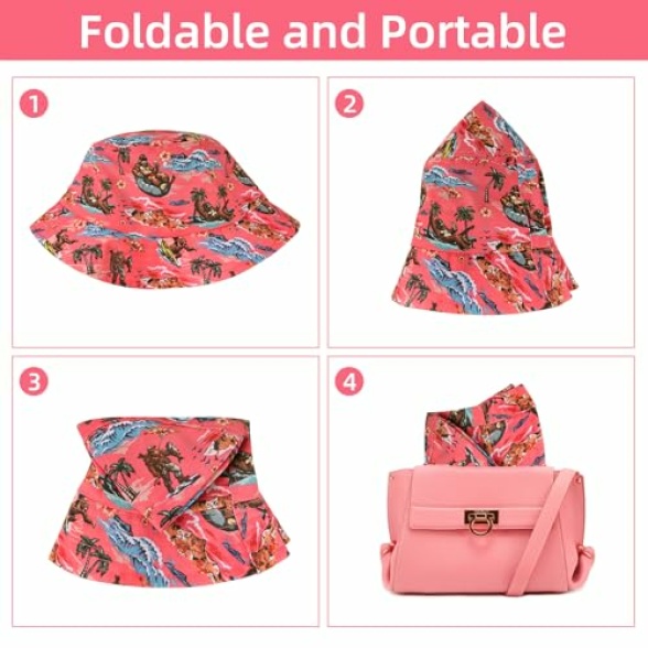 Bucket Hat Unisex Print Cute Funny Fisherman Sun Hats Outdoor Golf Beach Hats for Men Women - Image 5