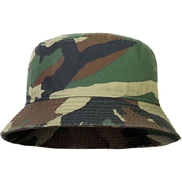 Falari Men Women Unisex Cotton Bucket Hat 100% Cotton Packable for Travel Fishing Hunting Summer Camp