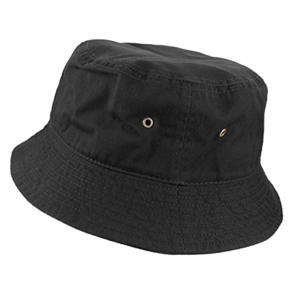 Gelante Solid Color 100% Cotton Bucket Hat for Women and Men Packable Travel Summer Beach Hat