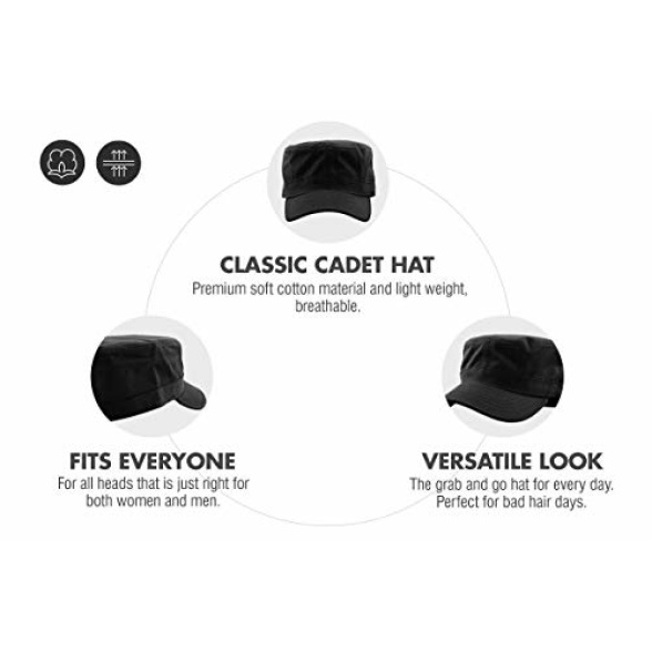 KBETHOS Cadet Army Cap Basic Everyday Military Style Hat (Now with STASH Pocket Version Available) - Image 5