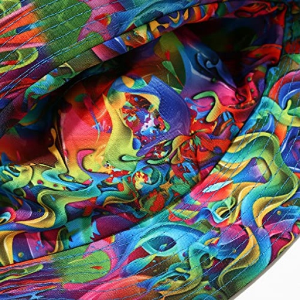 Mashiaoyi Unisex Print Double-Side-Wear Reversible Bucket Hat - Image 4