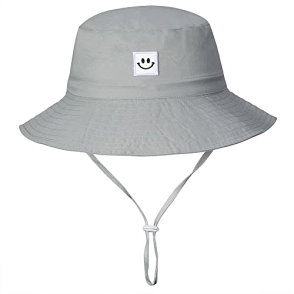 MaxNova Baby Sun Hat Smile Face UPF 50+ Toddler Bucket Hat for Boys Girls 0-7 Years - Image 3