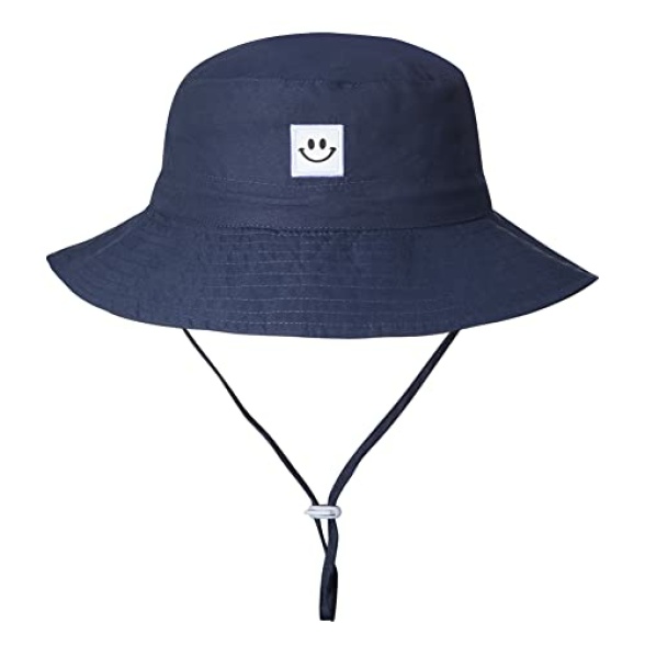 MaxNova Baby Sun Hat Smile Face UPF 50+ Toddler Bucket Hat for Boys Girls 0-7 Years - Image 4