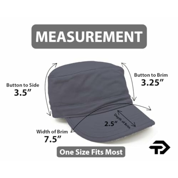 Military Cotton Caps Adjustable Cadet Hat Camo Army Hat Military Style Hat for Men & Women - Image 5