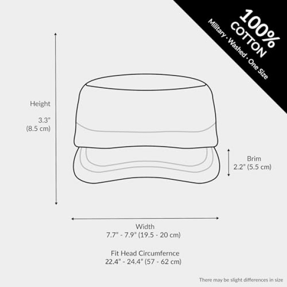 The Hat Depot Cadet Military Army Baseball Cap Tie Dye & Washed Cotton Basic & Distressed Cadet Brushed Cotton Cap - Image 8
