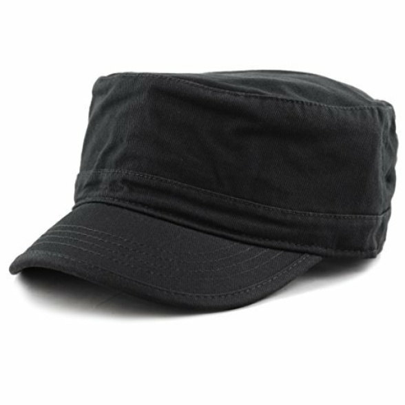 The Hat Depot Cadet Military Army Baseball Cap Tie Dye & Washed Cotton Basic & Distressed Cadet Brushed Cotton Cap