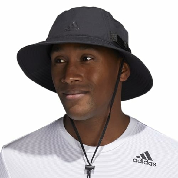 adidas Men's Victory Bucket Hat outdoors and sideline wide brim style for sun protection - Image 6